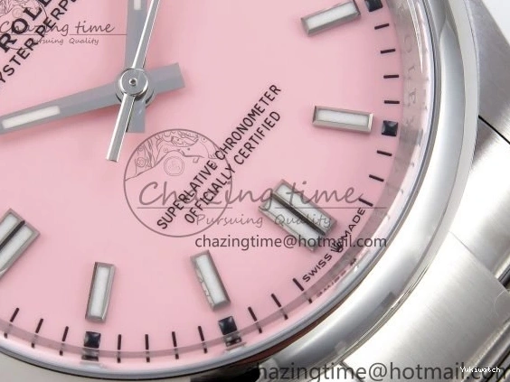Edition Dial on Clean VR3230 Pink 36mm Perpetual Bracelet Best 904L 1:1 126000 Steel Oyster SS 0131